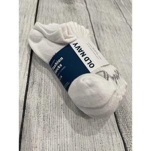 Old Navy unisex L ankle 6 pack White Socks M10